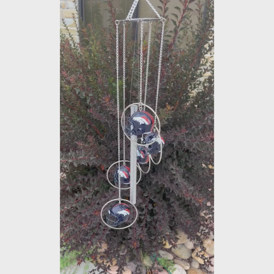 Video of Denver Broncos Wind Chime Chiming In The Wind 