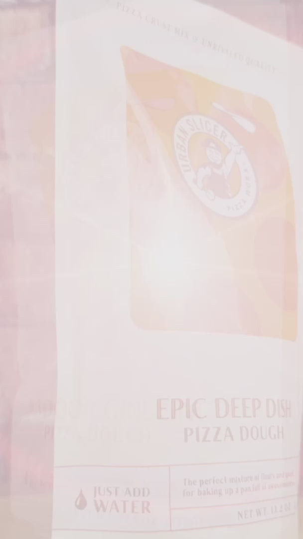 Epic Deep Dish Pizza Dough | Pack of 2 | 13.2 oz | Urban Slicer Pizza Worx