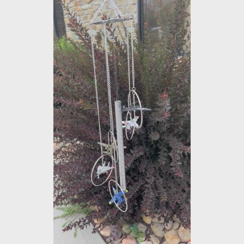 Fighter Plane Wind Chime | Good Quality and Handmade Wind Chime | Plane Lovers | Perfect Gift for Pilot or Airplane Lovers | Yard Decor | Shipping Included