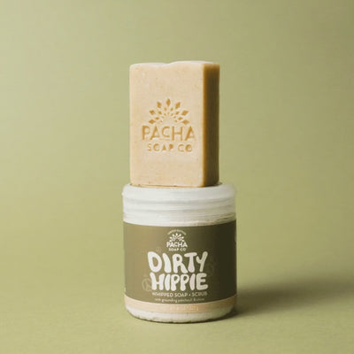 Dirty Hippie Gift Set | Gender Neutral Gift | Moisturizing | Crafted With Grounding Patchouli and Clove | True Hippie Spirit | Easy Gift To Give | Ensures Skin Stays Soft and Hydrated | Nebraska Soap Company