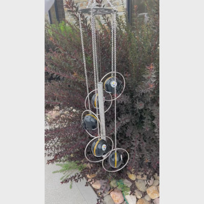 Pittsburgh Steelers Wind Chime | Good Quality and Handmade Wind Chime | Football Lovers | Perfect, Unique Gift for Pittsburgh Steelers Fans | Yard Decor | Shipping Included