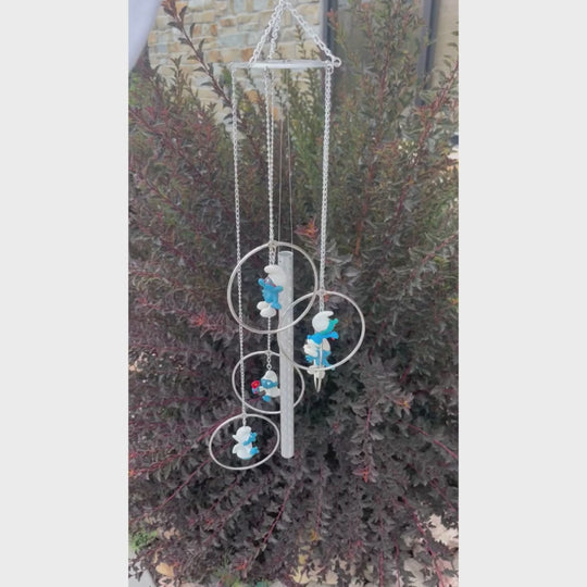 Video of Smurfs Wind Chime chiming in the wind