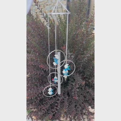 Smurfs Wind Chime | Good Quality and Handmade Wind Chime | Smurf Lovers | Perfect, Unique Gift for Kids | Yard Decor |Shipping Included