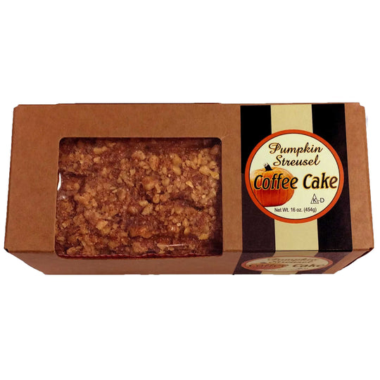 SALE | Pumpkin Streusel Coffee Cake | Pack of 2 | 16 oz | Beatrice Bakery