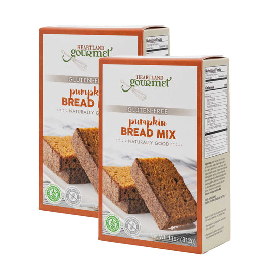 SALE | Gluten Free Pumpkin Bread Mix | Pack of 2 | 11 oz | Heartland Gourmet | 2028