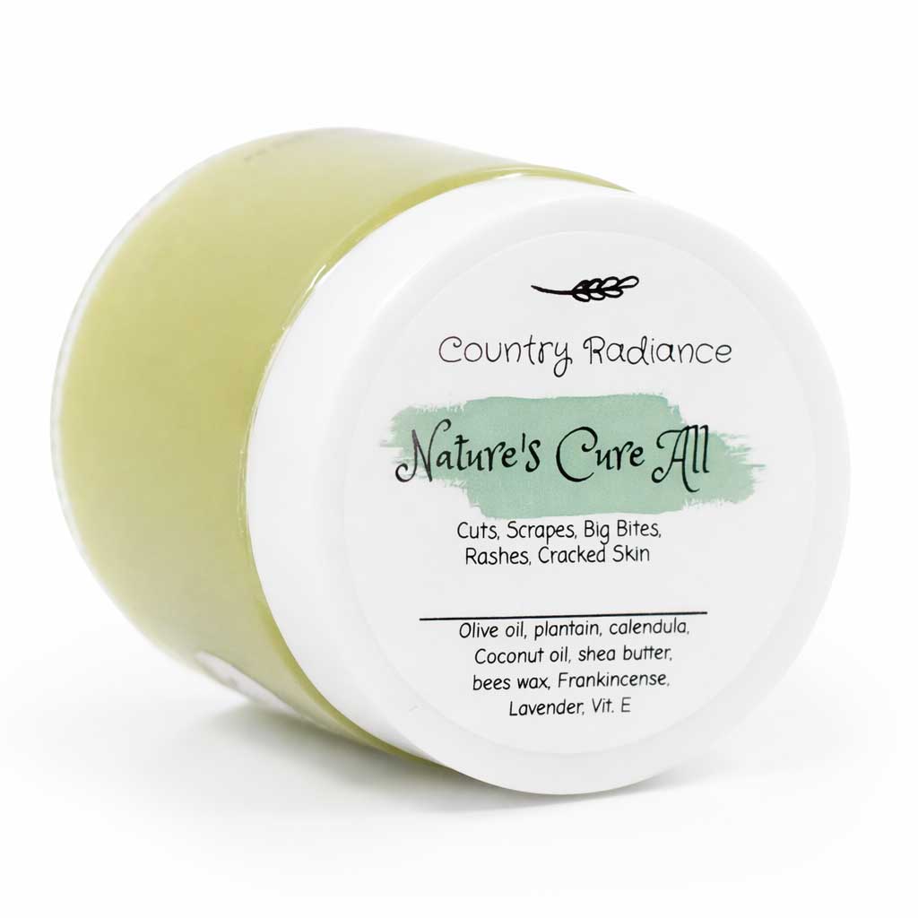 Jar of 'Nature's Cure All' by Country Radiance on a white background