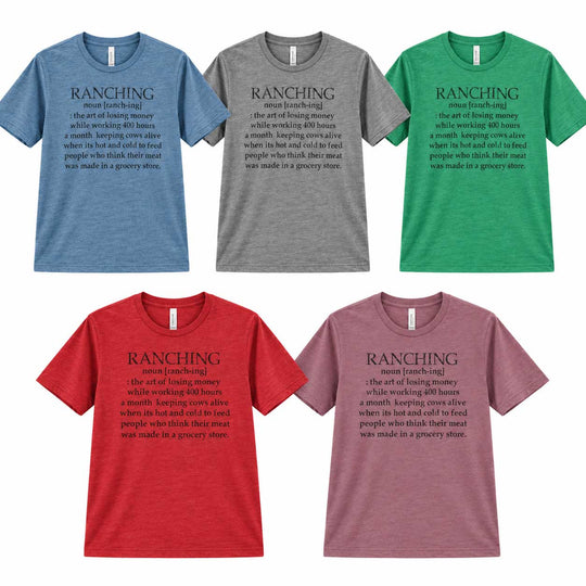 Ranching shirts in 5 colors