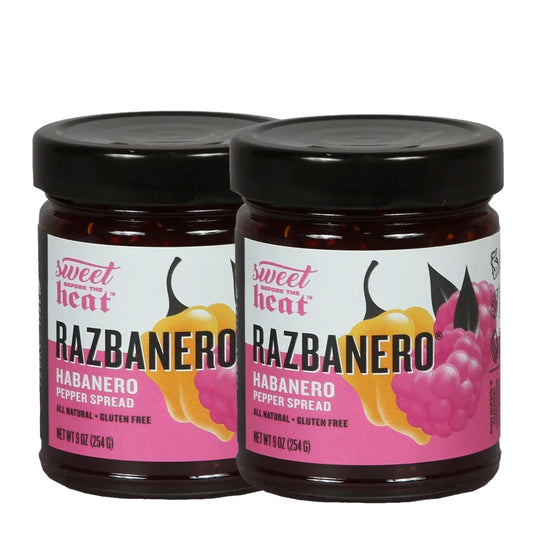 Razbanero Pepper Spread | Pack of 2 | 9 oz | Gluten Free | Chili Dawg's Foods of Fire