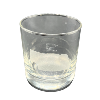 Double Old Fashion Rocks Glass with Nebraska State Outline Etch | 14 oz. | Perfect Gift for Him or Her | Made with High Quality Materials | Perfect For Nebraska Fans | Keeps Drinks Cold With Strong Outer Glass Covering