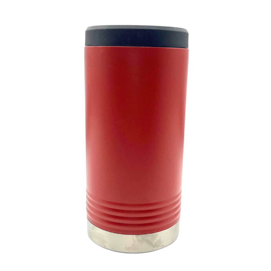 Insulated Slim Can Cooler | Nebraska Engraved | Red | Double Wall Insulated | Made in Alda, NE | RCK Creations & More