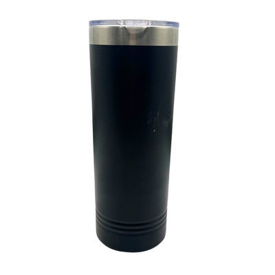 Nebraska Engraved Skinny Tumbler with Slider Lid | 22 oz. | Black | Fits Perfect In Cup Holder | Keeps Drinks Hot and Cold | Highly Insulated Tumbler | Perfect Gift for Loved Ones | Sweat Proof | Leak Proof