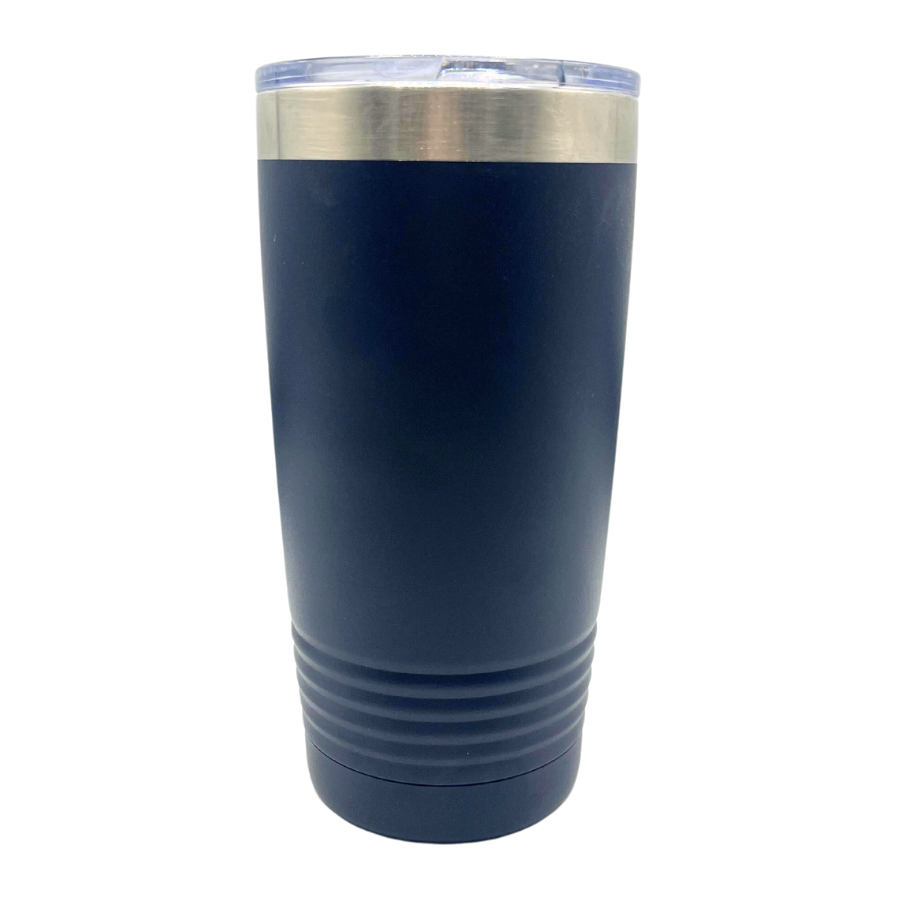 20 oz. Stainless Steel Vacuum Insulated Tumbler | "Mechanics Can't Fix Stupid But Can Fix What Stupid Does" | Navy | Made in Alda, NE | RCK Creations & More