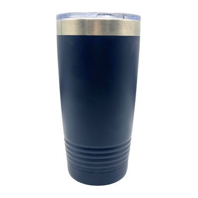 Stainless Steel Vacuum Insulated Tumbler | "Mechanics Can't Fix Stupid But Can Fix What Stupid Does" | 20 oz. | Navy | Perfect Gift For Mechanic | Keeps Drinks Hot and Cold | Sweat Proof | Leak Proof | Nebraska Made | Perfect For Any Drink