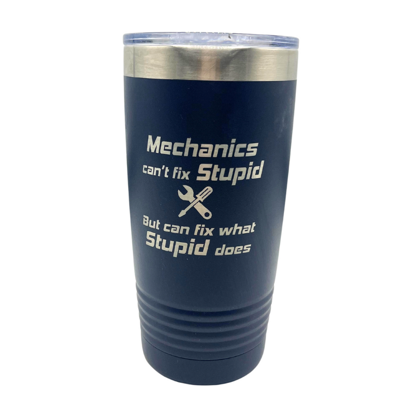 Stainless Steel Vacuum Insulated Tumbler | "Mechanics Can&
