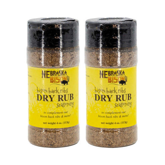 Bison Rib Seasoning | 4 oz | Pack of 2 | Nebraska Bison