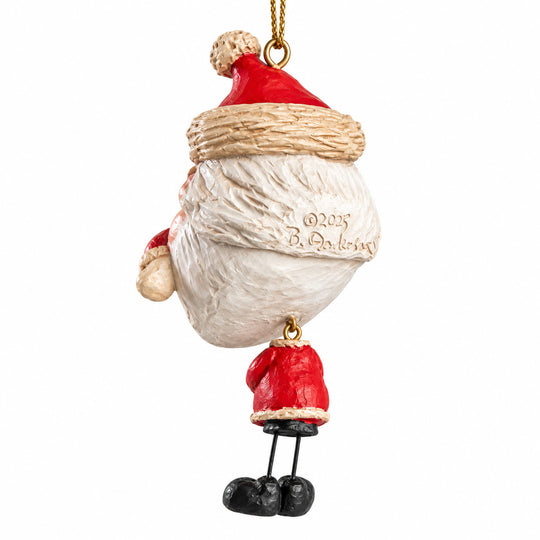 Rough Bear Santa Clause Ornament