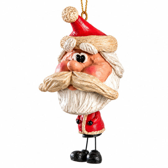 Rough Bear Santa Clause Ornament