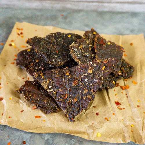 Red Pepper Beef Jerky | 1.5 oz. Bag | Black Pepper & Brown Sugar Blend | Tender | Carefully Cut, Trimmed, & Seasoned | All Natural | Nebraska Beef Jerky | Quick, Healthy Snack | 6 Pack | Shipping Included