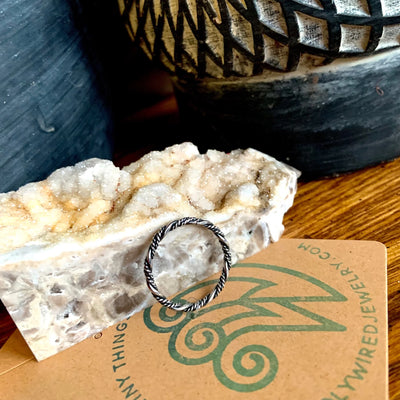 3 Wire Sterling Silver Twisted Ring | Size 12 or 9 | Order Your Size | Comfortable Fit | Nebraska-Made Jewelry | Suitable For Any Occasion Or Outfit | Polishing Pad Included