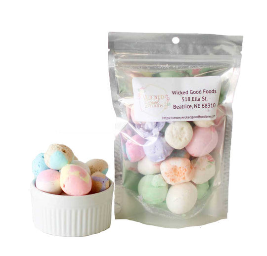 Freeze Dried Candy | Assorted Salt Water Taffy | Sweet Treat | 1 oz. Bag | Delicious Treat | Crunchy Snack