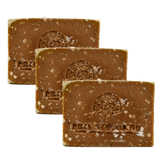Sandalwood Bourbon Bar Soap | Pack of 3 | 5 oz | Private Oaks Soap Co.