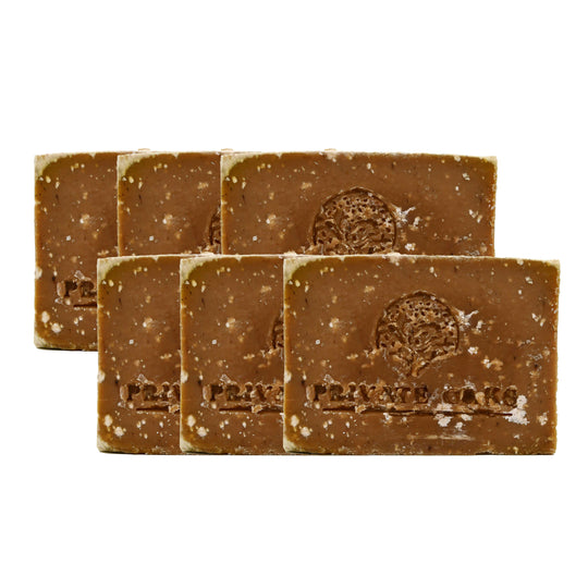 Sandalwood Bourbon Bar Soap | Pack of 6 | 5 oz | Private Oaks Soap Co.
