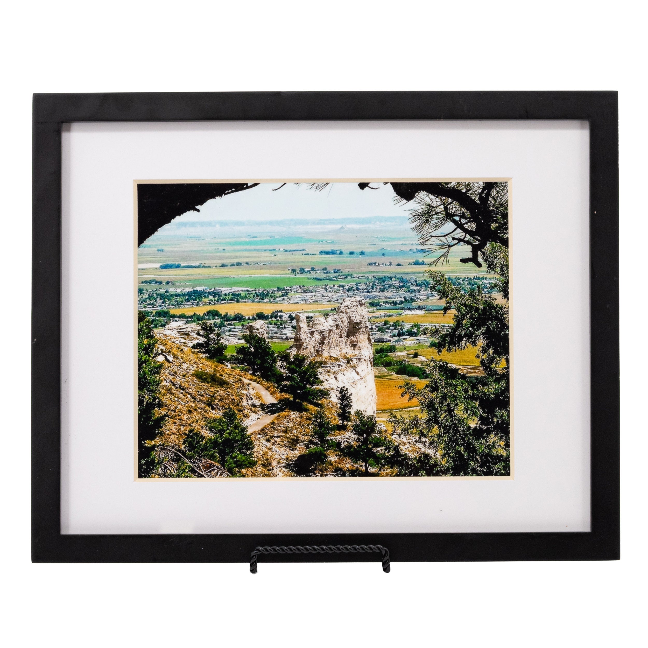 Framed photograph of Scotts Bluff National Monument.