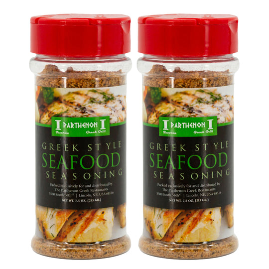 Greek Style Seafood Seasoning | Pack of 2 | 7.5 oz | The Parthenon Catering