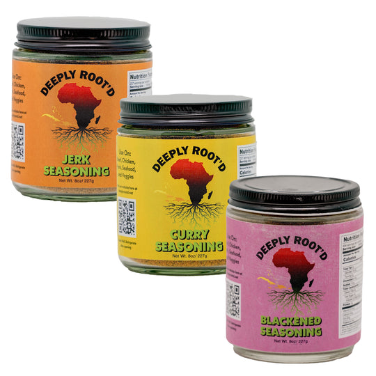 Caribbean Seasoning Trio | 8 oz | Deeply Root'd