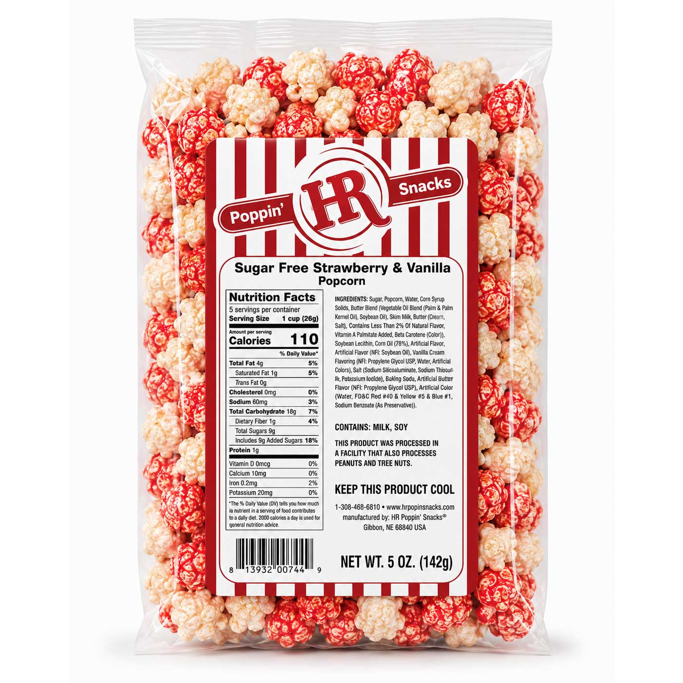 Sugar Free Strawberry & Vanilla Popcorn