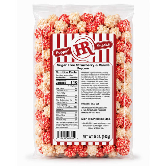 Sugar Free Strawberry & Vanilla Popcorn