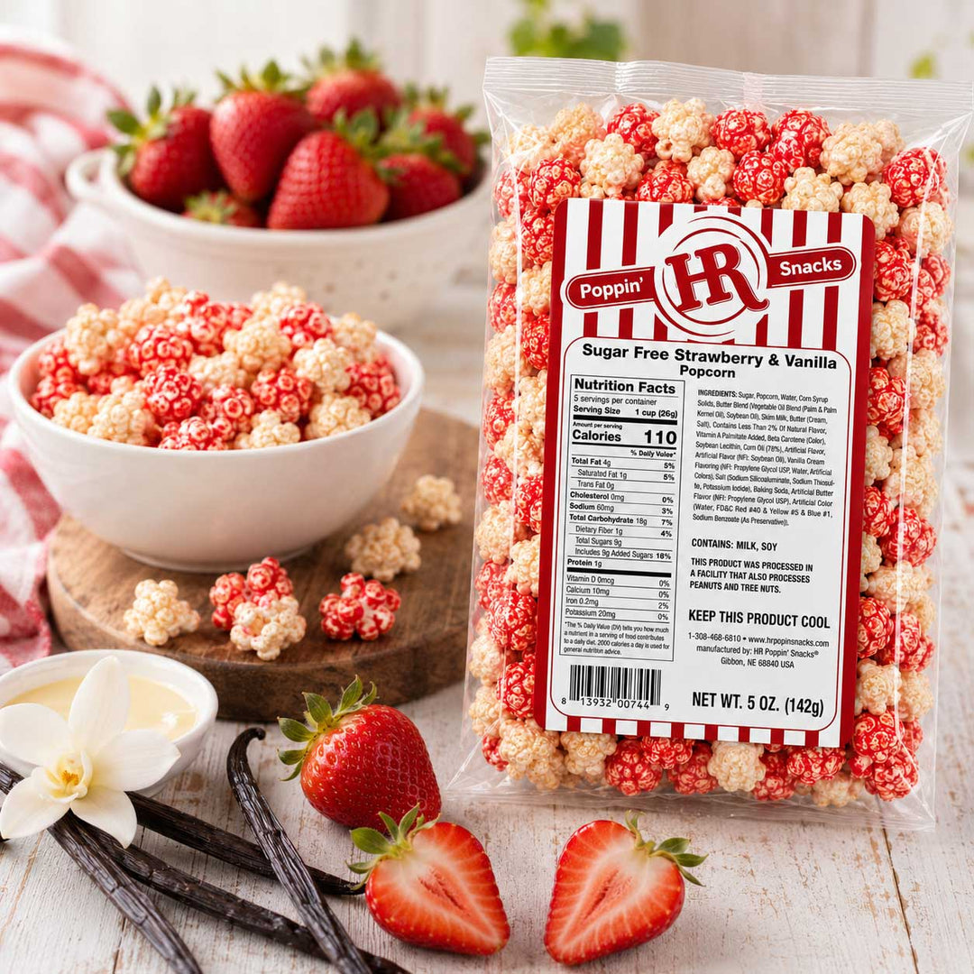 Sugar Free Strawberry & Vanilla Popcorn