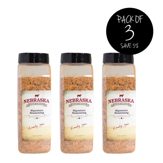 Signature Steak Seasoning | Pack of 3 | 32 oz. Bottle | Designed To Elevate Your Steak Experience | Coarse Salt Kernels | Hint Of Citrus Zest | Adds A New Dimension To All Meats | Ultimate Steak Seasoning