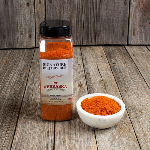 BBQ Dry Rub | 24 oz. | Traditional Smoky BBQ Flavor | Blends Well With Other Ingredients | Hickory, Smoky Taste | Perfect Blend Of Spices | Sweet & Smoky | Nebraska Seasoning | 3 Pack | Shipping Included