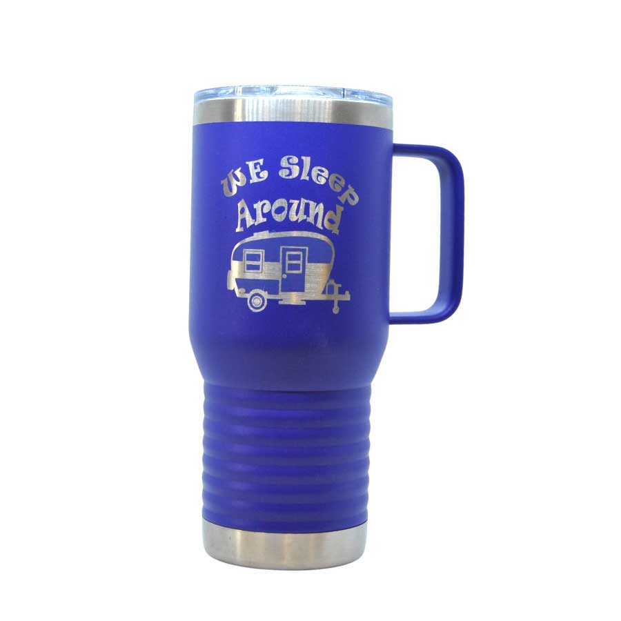 Stainless Steel Cup with Handle | 20 oz | Multiple Colors | Customizable | RCK Creations & More