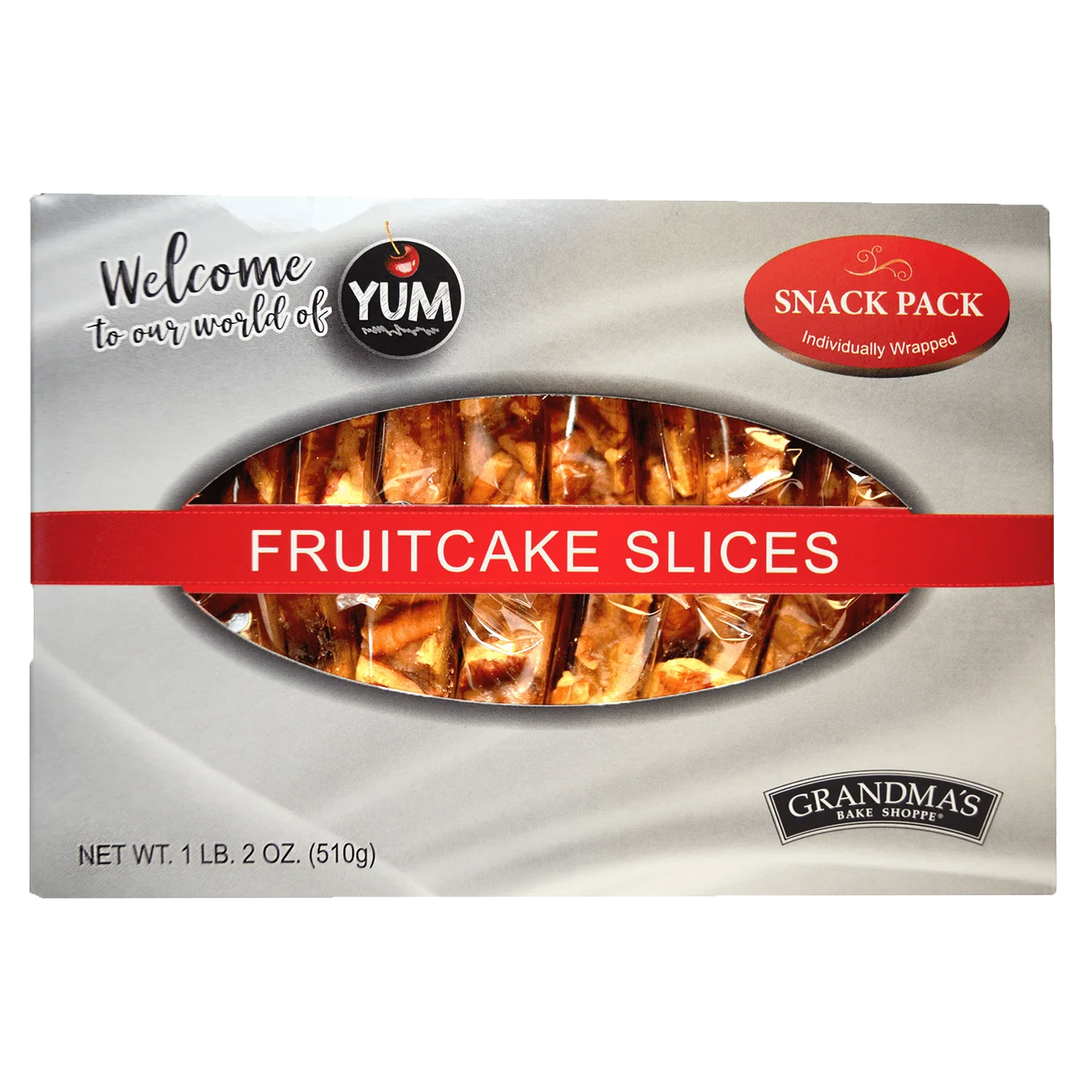 SALE | Grandma's Fruitcake Slices | 22 Slices | 18 oz | Beatrice Bakery