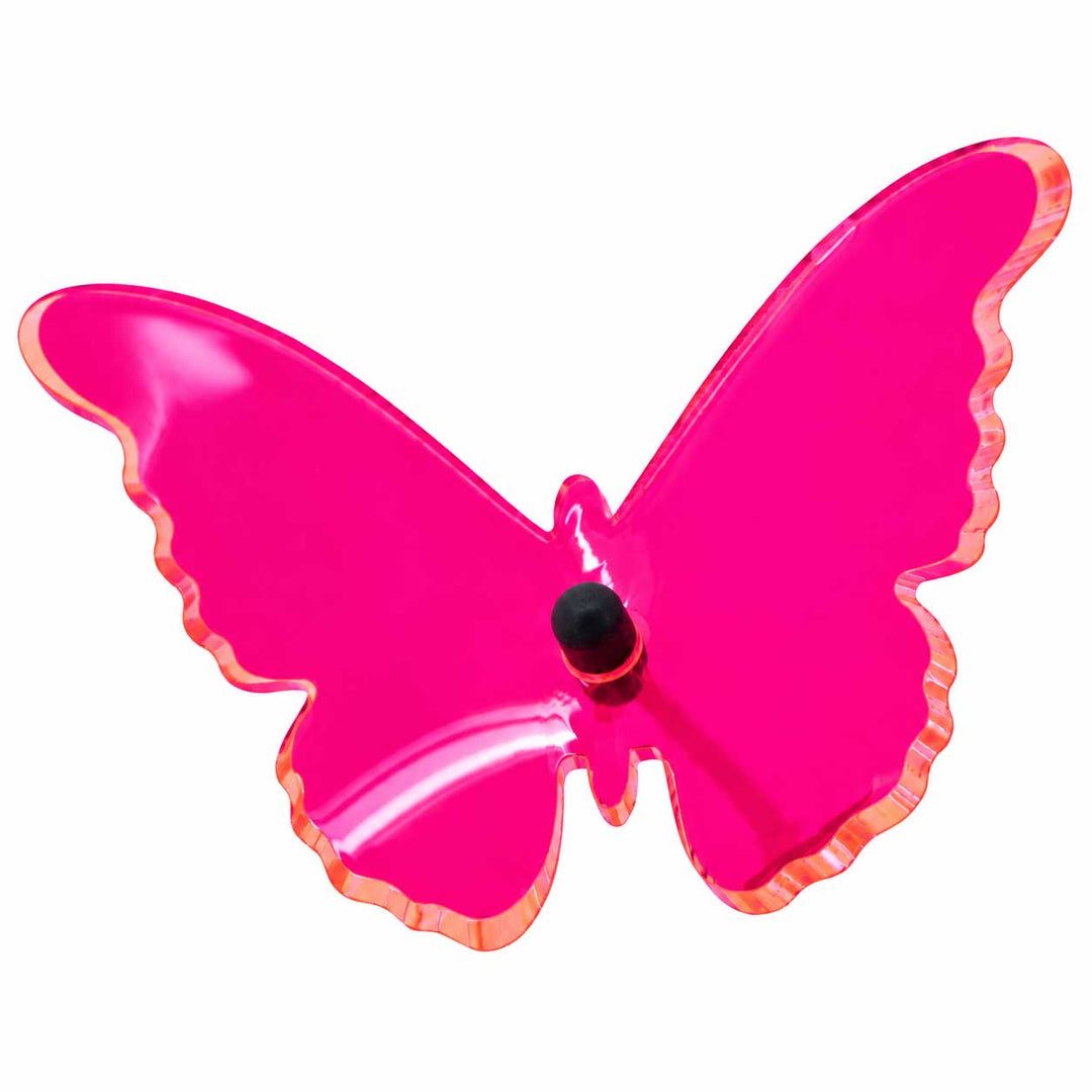 Acrylic Pink Garden Butterflies