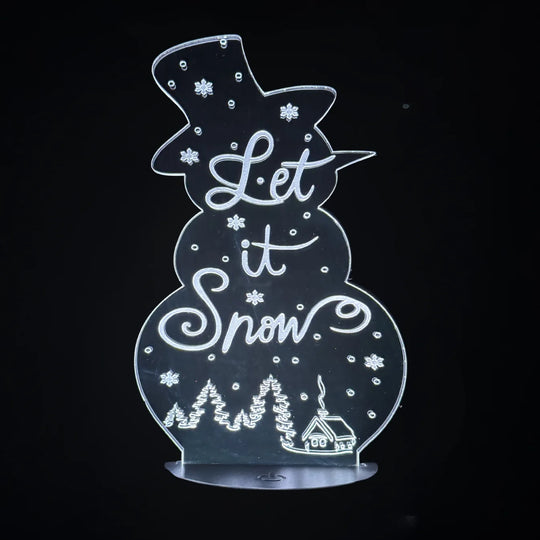 Christmas Theme LED Lighted Plaque | Multiple Sayings | Glowing Creation