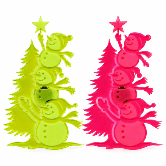 Snowmen with Christmas tree magnet