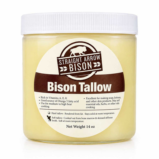 Soft Bison Tallow | 14 oz | Straight Arrow Bison