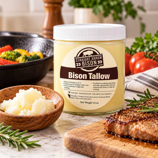 Soft Bison Tallow | 14 oz | Straight Arrow Bison