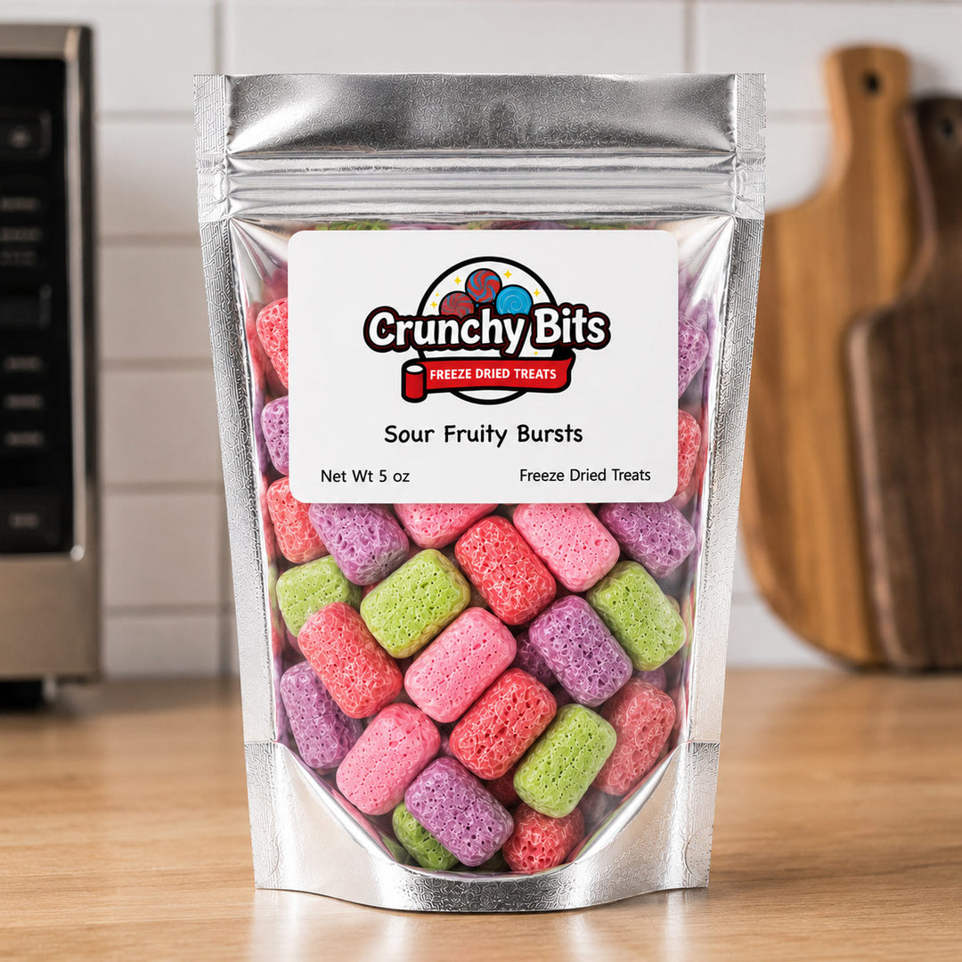 Sour Fruity Bursts | 5 oz | Crunchy Bits Candy