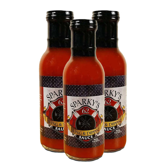 Sparky's Mild Wing & Dippin' Sauce | Pack of 3 | 14 oz | Brenmar