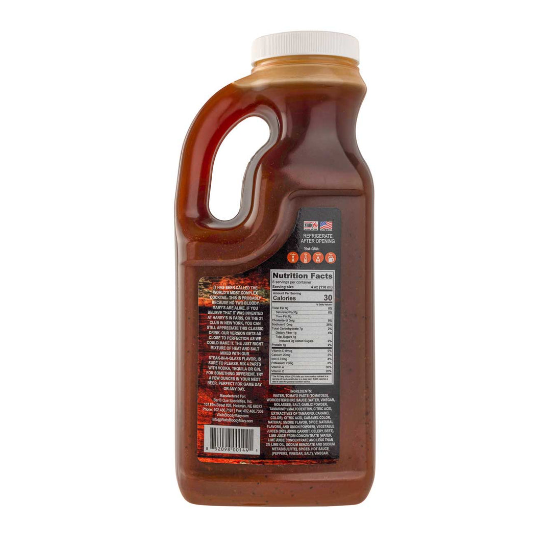 Uncle Walt’s Bloody Mary Mix | Mild & Spicy | Gluten Free | Hickman's Fat Boy BBQ