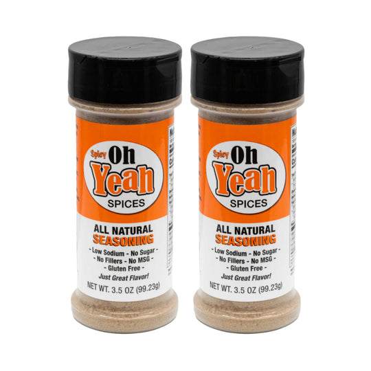 Spicy Oh Yeah Plus Seasoning | Pack of 2 | 3.5 oz | Oh Yeah Spices