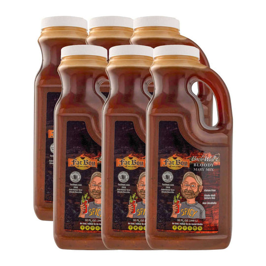 Uncle Walt’s Bloody Mary Mix | Pack of 6 | Mild & Spicy | Gluten Free | Hickman's Fat Boy BBQ