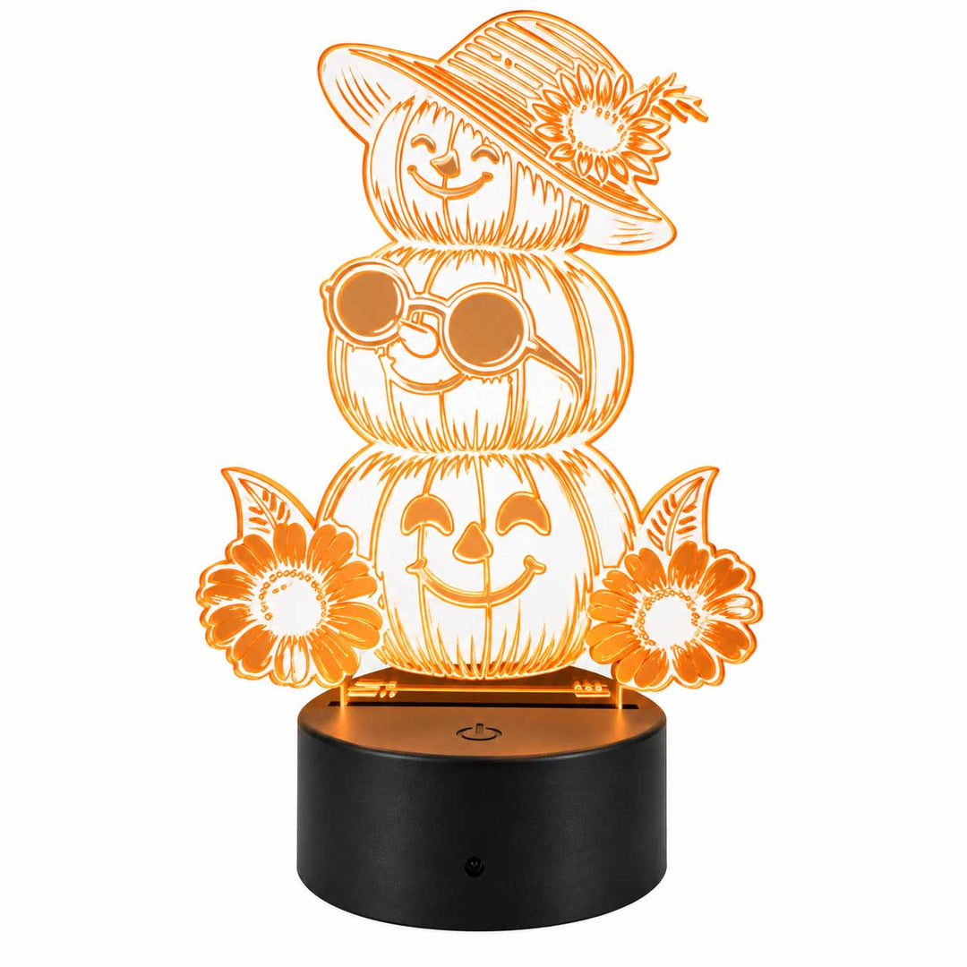 Stacked Pumpkin LED Light