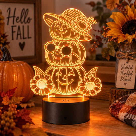 Stacked Pumpkin LED Light
