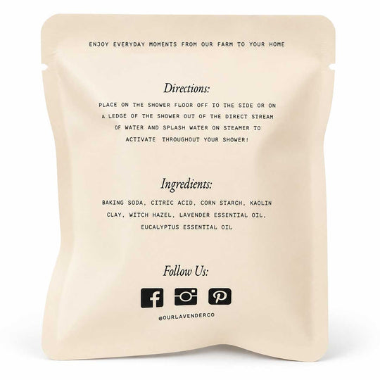 Ingredients Shower Steamer
