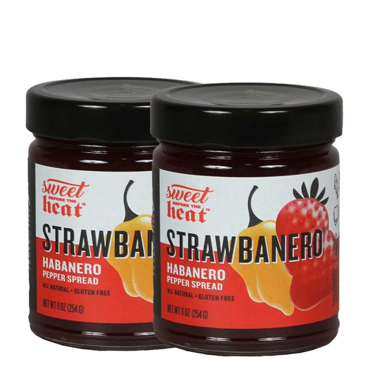 Strawbanero Pepper Spread | Pack of 2 | 9 oz | Gluten Free | Chili Dawg's Foods of Fire
